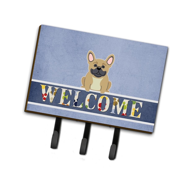 Carolines Treasures French Bulldog Cream Welcome Leash or Key Holder BB5591TH68 - main